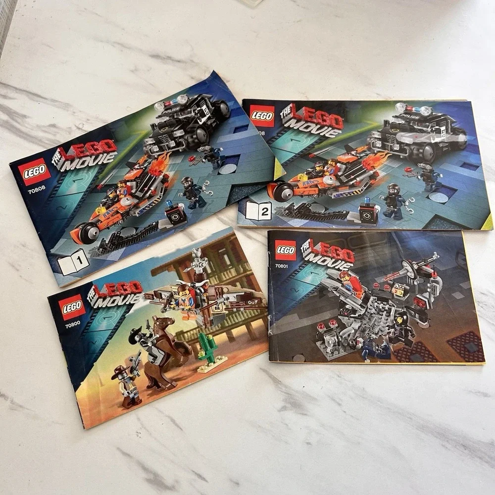 LEGO The‎ Lego Movie Bundle of 4 Instruction Manuals 70808 1 & 2 70801 70800
